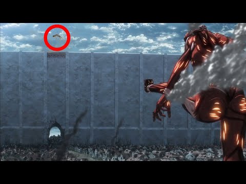 The Colossal Titan kicked too hard (Japanese)