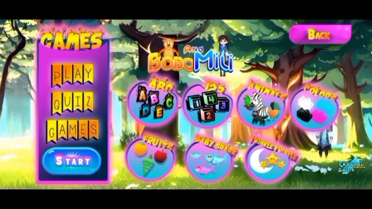 Bobo And Mili Ed-Tech Game By Crystal Shine Games