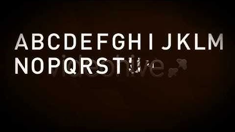 After Effects Project Files - Animated Fractal Typeface | VideoHive