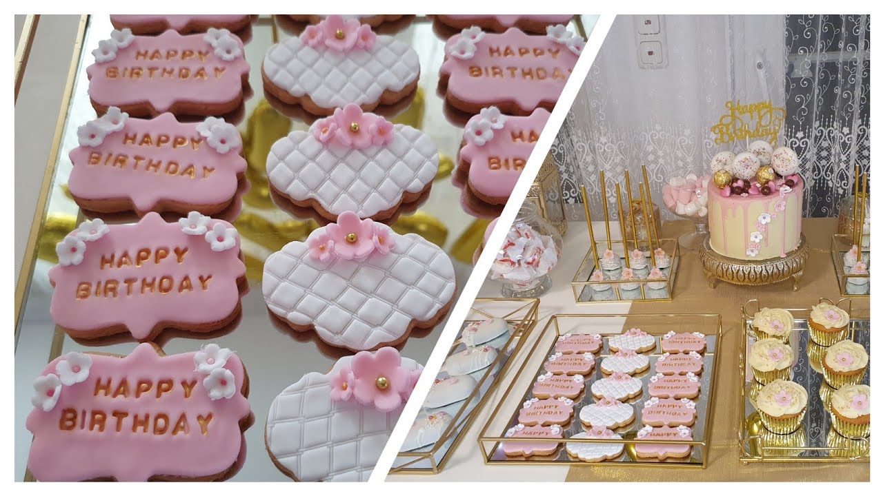 تزيين الصابلي بعجينة السكر/ تحضيراتي لبوفي عيد ميلاد بنتي الجزء 2