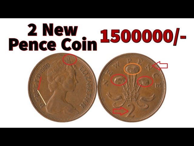 Rare British 2 New Pence 1971 - Elizabeth II Coin || Rare Foreign