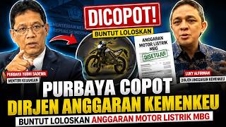 Purbaya  Copot Dirjen Anggaran Kemenkeu Luky Alfirman Buntut Loloskan Anggaran Motor Listrik MBG