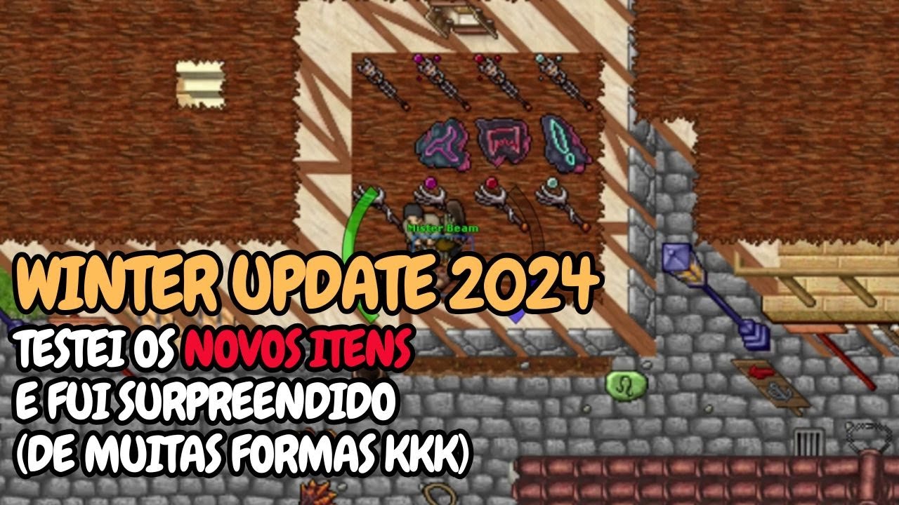 Tibia Update TIBIA - NOVAS ARMAS DE MS E ED NO TESTE SERVER DO WINTER UPDATE 2024 ...