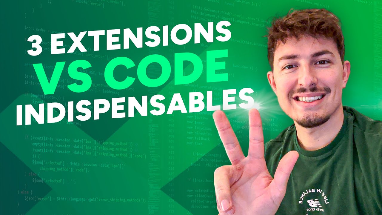 Ces 3 extensions VSCode sont indispensables !