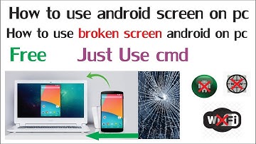 how to use android mirror screen on pc (broken Screen to Pc) use cmd (Urdu/Hindi)