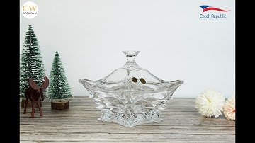 Âu Thố Đựng Mứt Kẹo Pha Lê Tiệp Khắc Bohemia X-Lady Cao Cấp