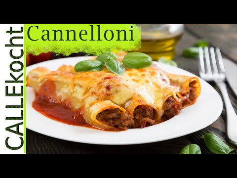 Video: Cannelloni Mit Fleisch Und Bechamelsauce