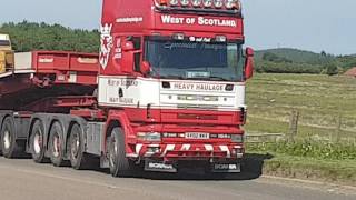 West Of Scotland Heavy Haulage. Scania 164G 580 V8