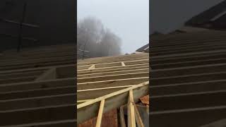 Cut Roof From 45 To A 25 Degree, And Then To A 16 Degree Pitch By @Ransom_Building_Services_Ltd