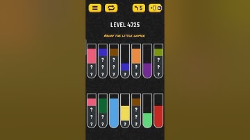 Water sort puzzle level 4725