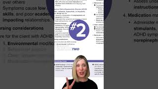 How to answer a question about ADHD on the NCLEX🧐 #NCLEX #nursingstudent #nursingschool