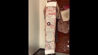 The moment I started writing, happiness became tangible. #1.7 Meter Handwritten Scroll #DIY Gift
