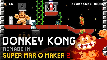 Donkey Kong remade in SMM2