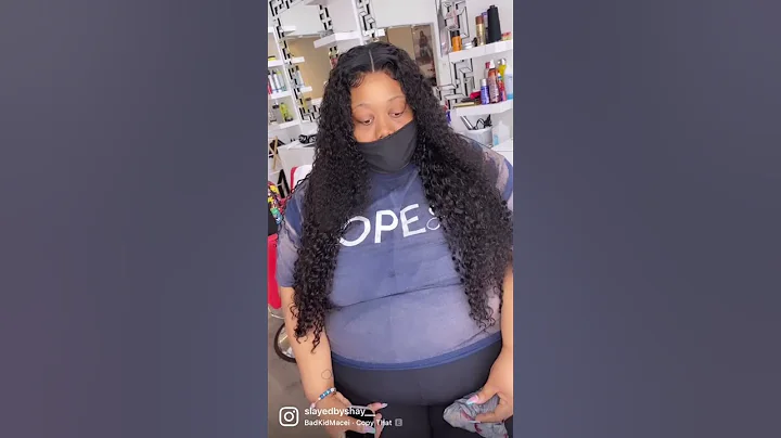Custom closure wig GLUELESS