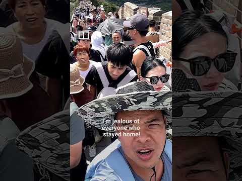 Great Wall swamped with visitors during National Day holiday #shorts