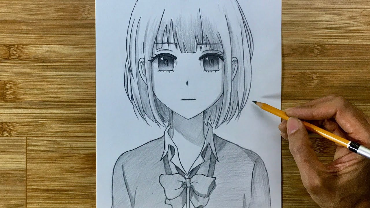 Drawing Simple Anime | How To Draw Miku Nakano #362 | Cong Dan Art - Youtube