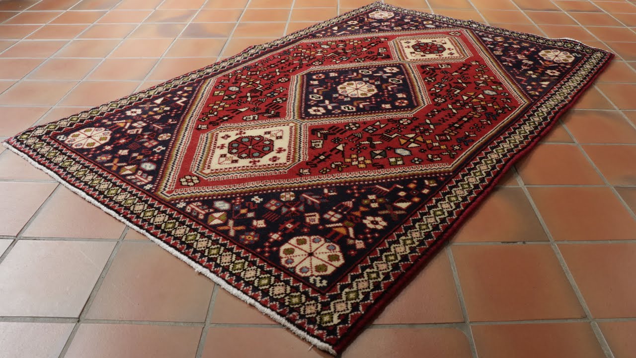 309026 Fine Persian Abadeh rug walkaround - YouTube
