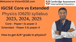 #IGCSE Physics syllabus for 2023, 2024, 2025.  #Core vs #Extended Physics screenshot 5