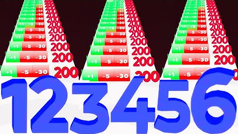 Merge Number Run Master Vs Ball Run 2048 - All levels ( Level Up number ) Max Levels, Math games ios