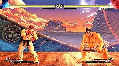 LEVEL 8 Ryu VS E Honda STREET FIGHTER V Hardest Battle Match