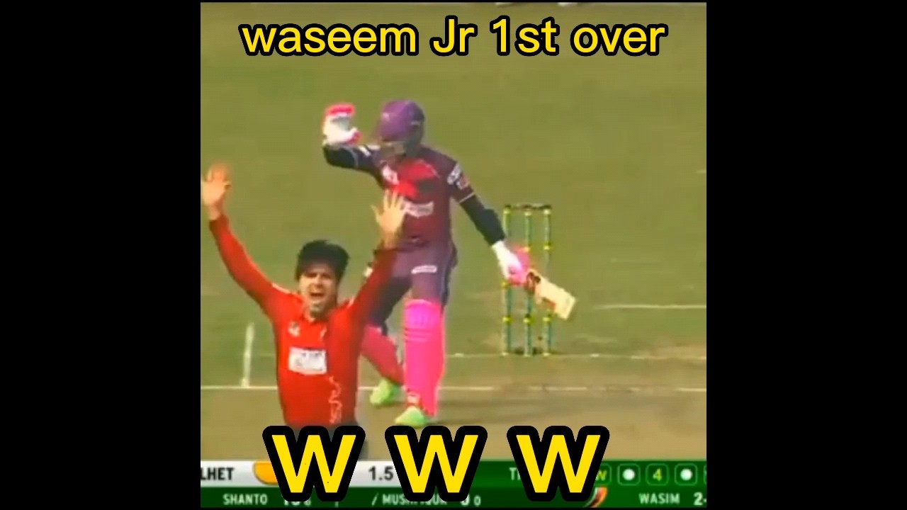 waseem Jr 3 wicked an over 