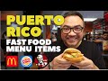 TRYING Fast Food in PUERTO RICO - 12 UNIQUE MENU ITEMS