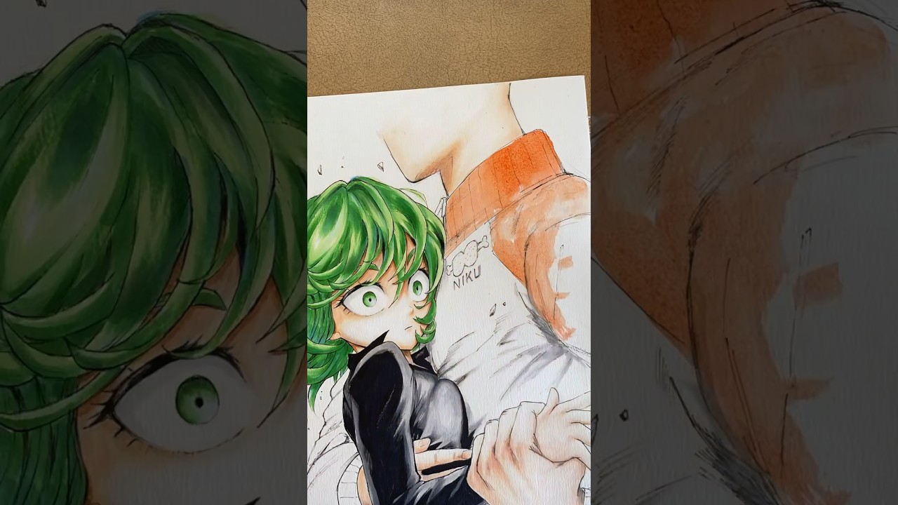 【ワンパンマン】抱き寄せられたタツマキに色を塗った