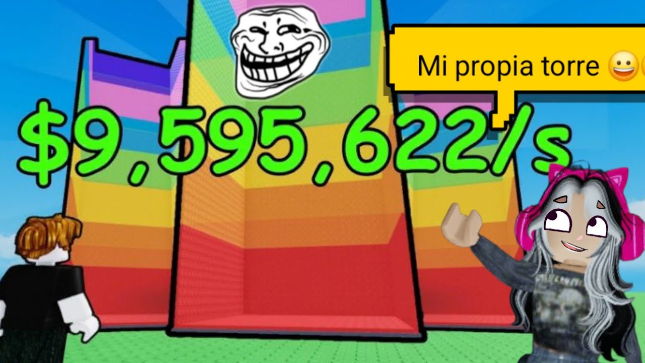 Construyendo Una Torre Épica En Roblox TROLL TOWER IN ROBLOX (MUNDOAHLAM) TORRE  DE T