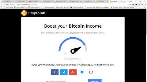Earn 1 Bitcoin a  month !  99coins Cryptotab  Google Chrome Bitcoin Mining Made Easy Legit  360p