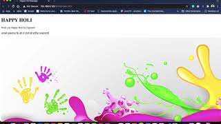 How to make Holi Special Message using HTML5 and CSS3 || VSCode || EK Journey