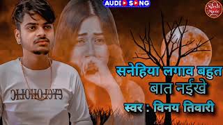 Video || Vinay Tiwari Sad Song | सनेहिया लगावल || Sanehiya Lagawal | Bhojpuri Super Hit Sad Song |