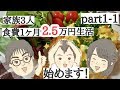 1【節約・時短料理】家族３人食費１か月２．５万円生活始めます。part1-1