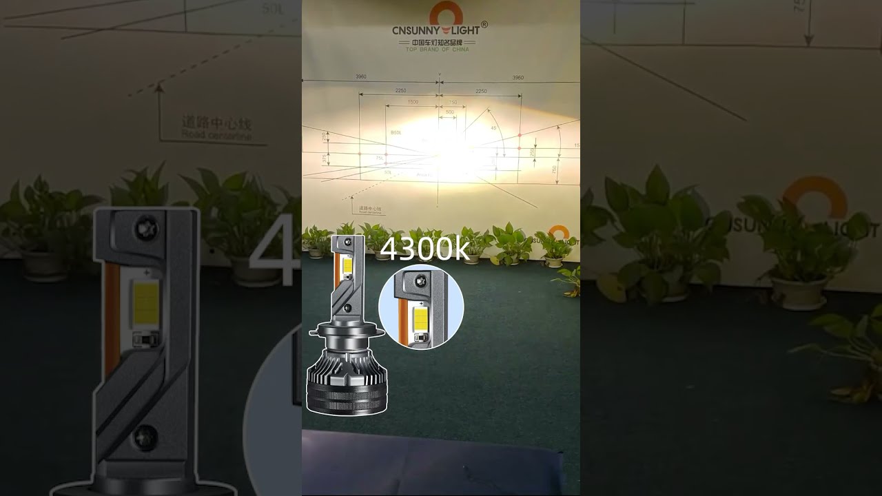 What Difference Between 4300K And 6000K Of The Brightest Led Headlight Bulb RX80 Cnsunnylight