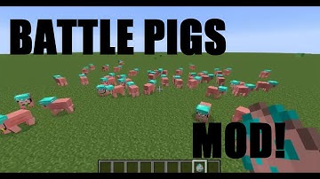 Minecraft Battle Pigs mod! (A Pig army!)