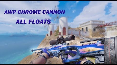 AWP Chrome Cannon - ALL FLOATS In-Game Showcase | CS2 Kilowatt Case Showcase