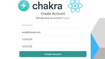 Create Account Component Using Chakra UI and React.js (Tutorial)
