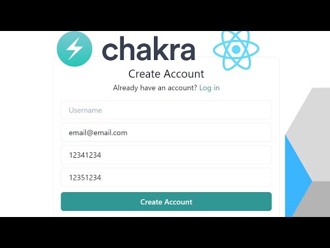 Create Account Component Using Chakra UI and React.js (Tutorial)