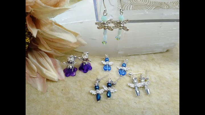 5 Little Earrings To Make with 12MM Wing Beads For...