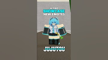 ALL NEW EMOTES IN JJS #jujutsushenanigans #viralshort #jjs #jjk #jujutsukaisen #anime #miku #roblox