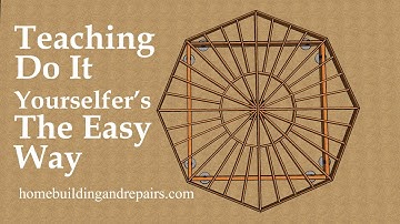 How To Build Octagon Shaped Deck on Square Foundation or Beams - Easy Construction Tutorials