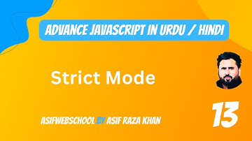 13 Advance JS Strict Mode in Urdu/Hindi