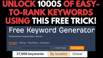 How To Find 1000s Of Low Competition Keywords For FREE!