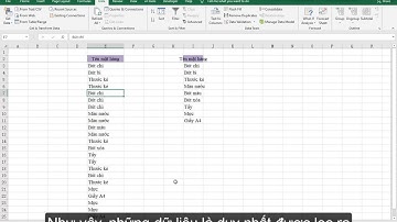 Lọc ra những dữ liệu duy nhất trong Excel