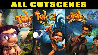 ALL TAK CUTSCENES (Tak and the Power of Juju, The Staff of Dreams, The Great Juju Challenge) 1080p