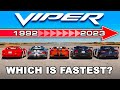 Every Dodge Viper tested 0-60mph!