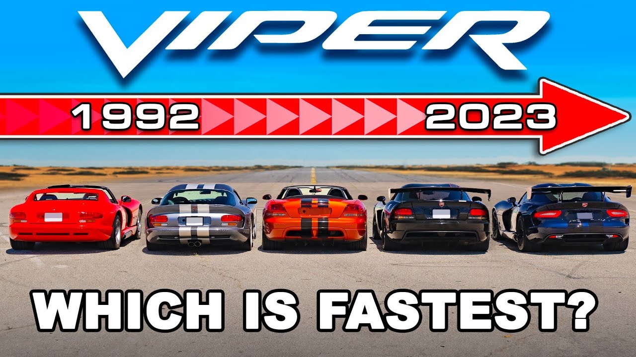 ⁣Every Dodge Viper tested 0-60mph!