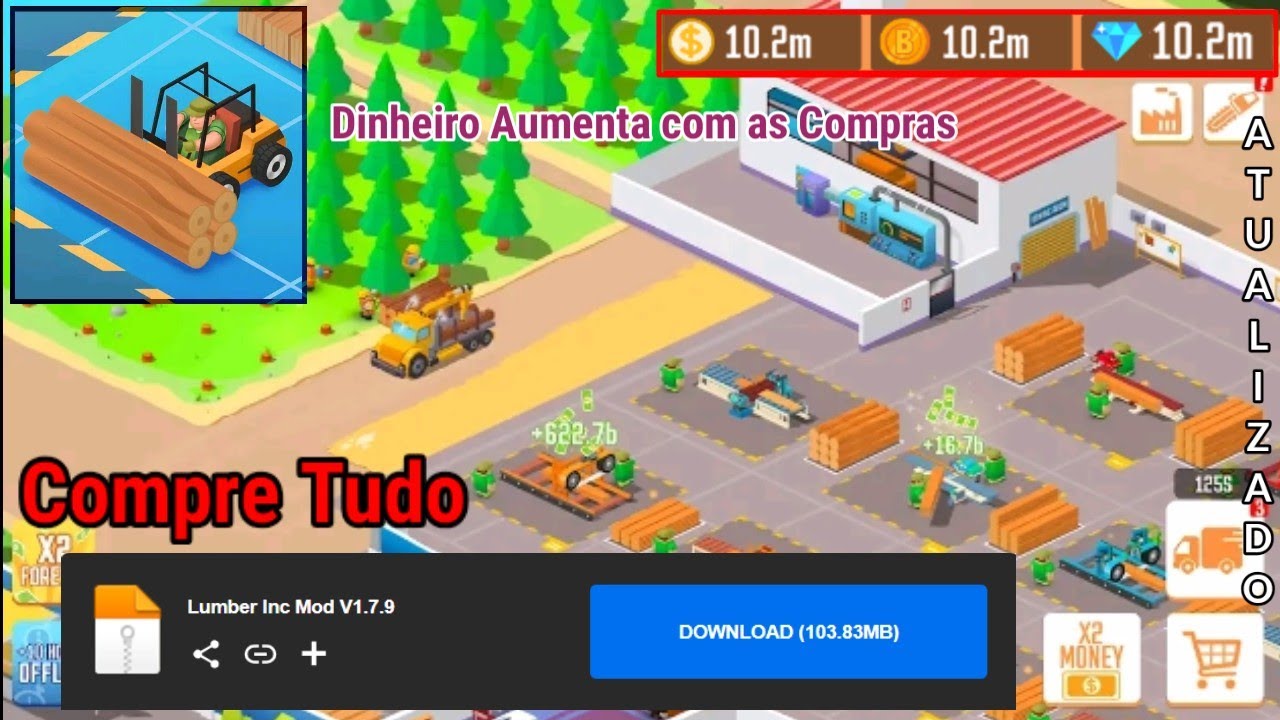 Lumber Inc Dinheiro Infinito ! Atualizado V1.7.9 YouTube
