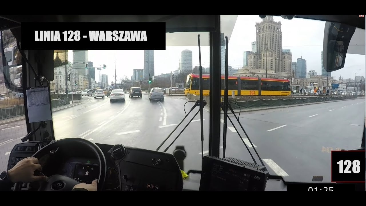 Autobusem po Warszawie - linia 128
