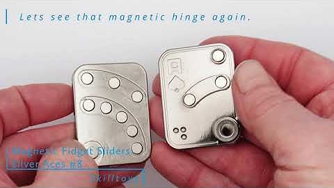 Magnetic Fidget Shuffle Slider Silver Aces 8