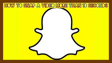 👉🏻How to record more than 10 seconds of video on Snapchat👈🏻